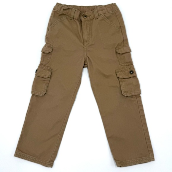 Wrangler Toddler Boy’s Cotton Tan Cargo Pants 5T - Picture 1 of 8